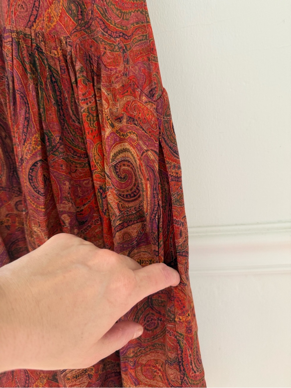 Peruvian Connection Paisley Boho Babydoll Dress - Picture 9 of 16